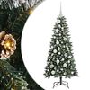 vidaXL Gervi j&oacute;latr&eacute; me&eth; 150 LED Gr&aelig;nn 120 cm PVC, plast og st&aacute;l