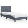 vidaXL R&uacute;mgrind &aacute;n D&yacute;nu Hanko D&ouml;kkgr&aacute;r 90x190 cm Flauel