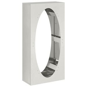 vidaXL Eldiviðargrind 50x23x100 cm Ryðfrítt stál