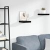 vidaXL Floating Wall Shelf High Gloss Black 23x23,5x3,8 cm MDF