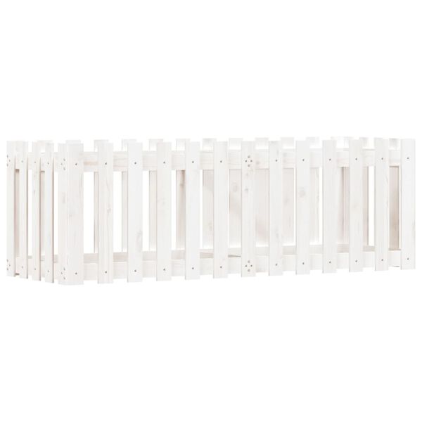 vidaXL Upph&aelig;kka&eth; Gar&eth;ker me&eth; Gir&eth;ingarh&ouml;nnun Hv&iacute;tt 150x50x50 cm Fura