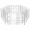 vidaXL Sexhyrnt Gabion Upph&aelig;kka&eth; Be&eth; 160 x 140 x 50 cm