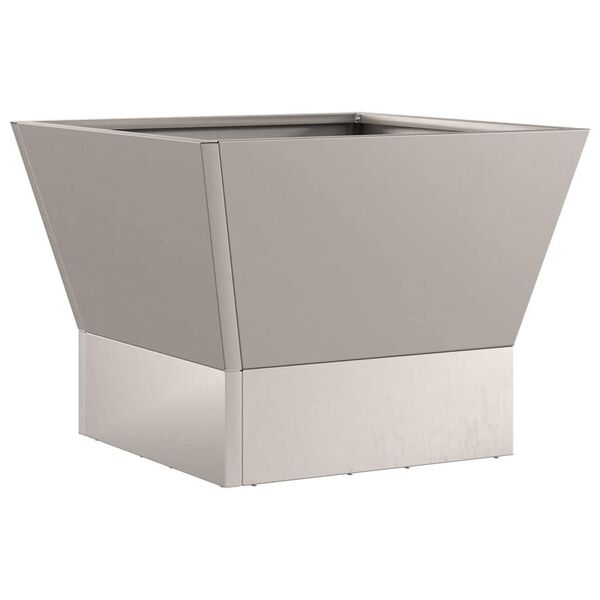 vidaXL Eldurn Br&uacute;nn 40 x 40 x 35 cm Ve&eth;ra&eth; st&aacute;l