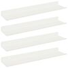 vidaXL Flj&oacute;tandi skrifbor&eth; Vegghengt 4 pcs Hv&iacute;t 40 x 9 x 2,5 cm St&aacute;l