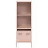 vidaXL Highboard Bleikt 35x39x103,5 cm Stál