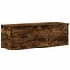 vidaXL Geymslubox Reykt&oacute;na Eikarlitur 102x35x35 cm Samsettur Vi&eth;ur