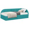vidaXL Hornar&uacute;m rammi me&eth; d&yacute;nu me&eth; h&ouml;fu&eth;gafl 2 pcs T&uacute;rk&iacute;s Flauel