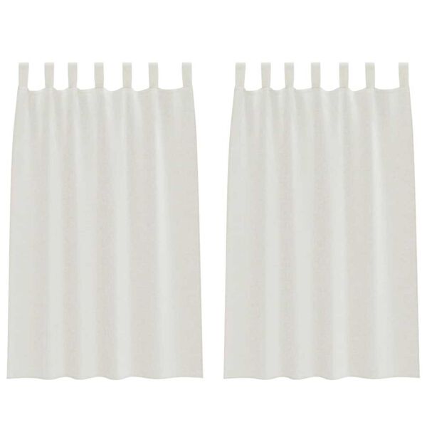 vidaXL Voile gard&iacute;na 2 pcs Rj&oacute;malitur 175 x 140 cm P&oacute;l&yacute;ester