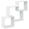 vidaXL Veggsk&aacute;pur 78x18x71 cm White Engineered Wood