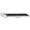 vidaXL Dyraskyggni Svart 240x75 cm PC