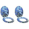 vidaXL Mj&uacute;kur loka&eth; setti fyrir salerniss&aelig;ti 2 pcs Bl&aacute;r 44 x 38 cm