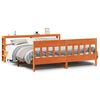 vidaXL R&uacute;mgrind &aacute;n D&yacute;nu 200x200 cm Vaxbr&uacute;n Gegnheil Fura