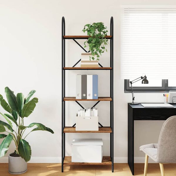 vidaXL Hilla Gamalt timbur 60 x 30 x 183 cm Samsettur vi&eth;ur