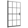 vidaXL Sturtuklefi ESG 80x140 cm Svartur