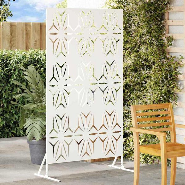 vidaXL Einkageymslur Hvítt Stál