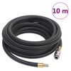 vidaXL Hybrid Loftslanga Svart 0,6" 10 m G&uacute;mm&iacute; og PVC