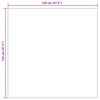 vidaXL Sv&aelig;&eth;isteppi PALMERAS Drapplita&eth;ur 120 x 120 cm P&oacute;l&yacute;ester
