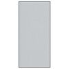 vidaXL Dyramotta Gr&aacute;r og svartur 120 x 250 cm 100% p&oacute;l&yacute;am&iacute;&eth;