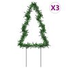 vidaXL Jólaljósaskreytingar með Jarðhælum 3 stk. 50 LED-ljós 30 cm