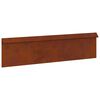 vidaXL Sniglafence Rusty 100 x 3,5 x 25 cm Ve&eth;ra&eth; st&aacute;l