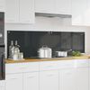 vidaXL Eldhús Backsplash 2 pcs Dökk grá 90 x 50 cm hertuð gler