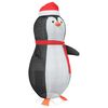 vidaXL Snjópenguin figur Heitur hvítur 78 x 88 x 180 cm dúkur