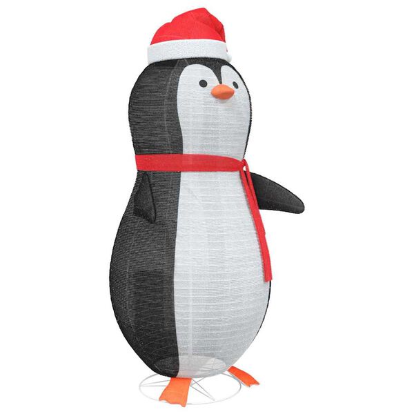 vidaXL Snjópenguin figur Heitur hvítur 78 x 88 x 180 cm dúkur