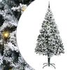 vidaXL Gervi j&oacute;latr&eacute; me&eth; 300 LED Hv&iacute;tt 240 cm PVC, st&aacute;l og plast