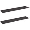 vidaXL Flj&oacute;tandi skrifbor&eth; 2 pcs Svart 100 x 18 x 2,5 cm St&aacute;l