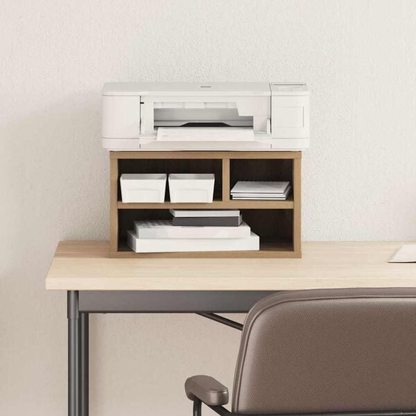 vidaXL Prentara standur Artisan Eik 40 x 32 x 22,5 cm Samsettur vi&eth;ur