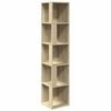 vidaXL Hornsk&aacute;pur Sonoma Eik 33x33x164,5 cm Samsettur Vi&eth;ur