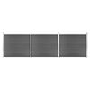 vidaXL Gir&eth;ingarpl&ouml;tusett WPC 526x146 cm Svart