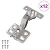 vidaXL L&aelig;sing 12 pcs Nikkel 85 x 52,5 x 9,5 mm J&aacute;rn