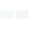 vidaXL Veislu tjaldhli&eth; 2 pcs Hv&iacute;tur 400 x 195 cm PE og st&aacute;l