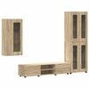 vidaXL Sj&oacute;nvarpssk&aacute;pasett FLORIN 3 pcs Sonoma Eik Samsettur vi&eth;ur