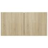 vidaXL Vegghengdir Sj&oacute;nvarpssk&aacute;par Sonoma Eik 60x30x30 cm