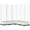 vidaXL Gr&oacute;&eth;urkassi me&eth; Rimlagrind Hv&iacute;tur 120x120x121,5 cm PP