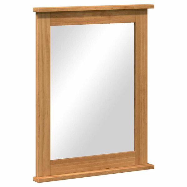 vidaXL Spegill VIGO honey brown 55.5 x 5 x 70 cm Gegnheil fura