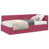 vidaXL Hornar&uacute;m rammi me&eth; d&yacute;nu me&eth; h&ouml;fu&eth;gafl 2 pcs Gr&aelig;nn Flauel