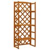 vidaXL Pl&ouml;ntustandur me&eth; Rimlagrind Appels&iacute;nugulur 60x30x140 cm Gegnheill &THORN;inur