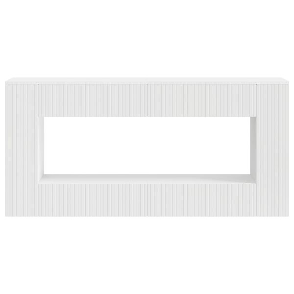 vidaXL Veggbor&eth; Randir Hv&iacute;t 155 x 29 x 74 cm Verkefnavi&eth;ur