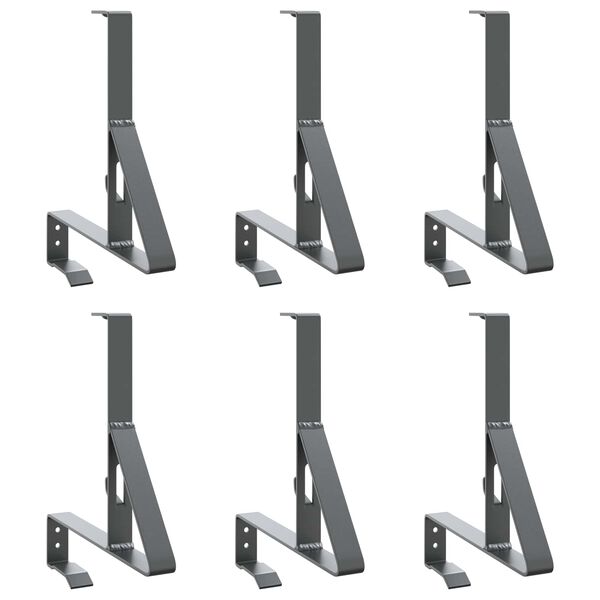 vidaXL Snj&oacute;v&ouml;rn Sty&eth;ja 6 pcs Antras&iacute;t 29,5 x 3 x 34,5 cm St&aacute;l