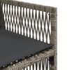 vidaXL 9 Parta Gar&eth;h&uacute;sgagnasett me&eth; Sessum P&oacute;l&yacute;rattan Gr&aacute;tt