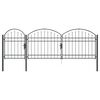 vidaXL Gar&eth;gir&eth;ingarskar&eth; me&eth; bogadregnu &thorn;aki Assen Gr&aacute;r 4 x 1,25 m