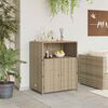 vidaXL Cabinet Drapplita&eth;ur 70 x 50 x 87 cm P&oacute;l&yacute;ester og Roly Rattan