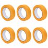 vidaXL M&aacute;lara Maskeringar T&Yacute;PUR 6 pcs Gulur 25mm x 50m Papp&iacute;r