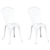 vidaXL Gar&eth;st&oacute;ll 2 pcs Hv&iacute;tt 39 x 40 x 87cm &Aacute;l