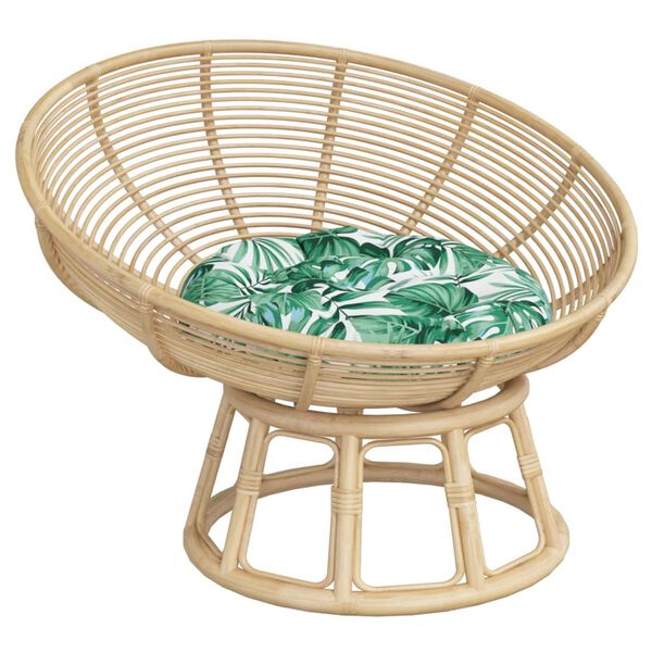 vidaXL Kringl&oacute;tt Sessa Laufamynstur &Oslash; 60 x 11 cm Oxfordefni