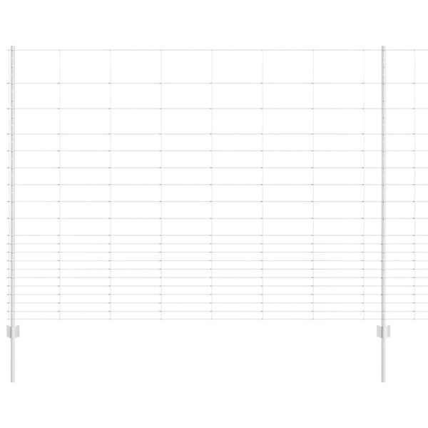 vidaXL Gir&eth;ing me&eth; p&oacute;st Silfur 1,6 x 25 m St&aacute;l