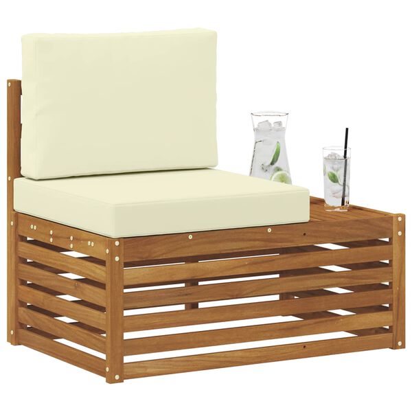 vidaXL &Uacute;tiv&ouml;ru enda s&oacute;fi N&aacute;tt&uacute;rulegur 91 x 63 x 73 cm Hrein akas&iacute;utr&eacute;